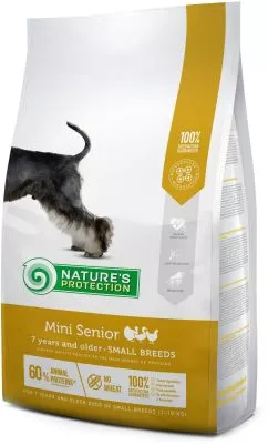 Сухой корм для пожилых собак Nature's Protection Mini Senior Small breeds 2 кг (NPS45753) (4771317457530)