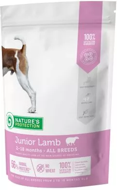Сухий корм для юніорів Nature's Protection Junior Lamb All breeds 500 г (NPS45745) (4771317457455)