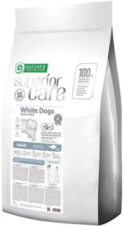 Сухий беззерновий корм для собак Nature's Protection Superior Care White Dogs Grain Free Adult Small and Mini Breeds With white fish 17 кг (NPSC45994) (47713...