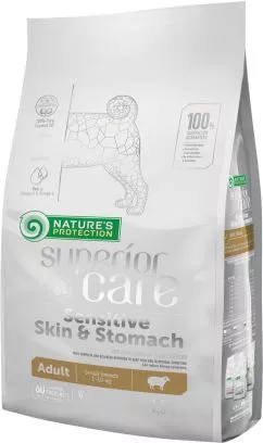 Сухой корм для собак Nature's Protection Superior Care Sensitive Skin&Stomach Adult Small Breeds 1.5 кг (NPSC45794) (4771317457943)