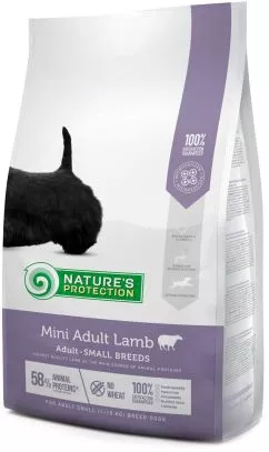 Сухий корм для собак Nature's Protection Mini Adult Lamb Small breeds 2 кг (NPS45734) (4771317457349)