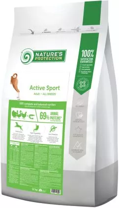 Сухий корм для собак Nature's Protection Active Sport Adult All Breeds 12 кг (NPS45744) (4771317457448)