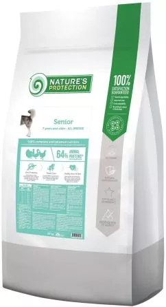 Сухой корм для пожилых собак Nature's Protection Senior All breeds 18 кг (NPB46047) (4771317460479)