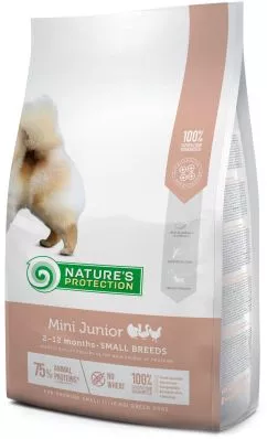 Сухий корм для юніорів Nature's Protection Mini Junior Small breeds 2 кг (NPS45724) (4771317457240)