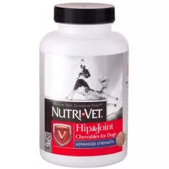 Хондроїтин та глюкозамін Nutri-Vet ЗВ'ЯЗКИ І СУСТАВИ АДВАНСИД (Hip&Joint Advanced) ЧСЧ для собак , 90 табл (24476)