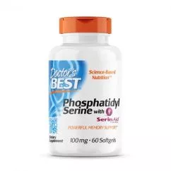 Амінокислота Doctor's Best Phosphatidylserine with SerinAid 100 mg, 60 капсул (DRB-00220)
