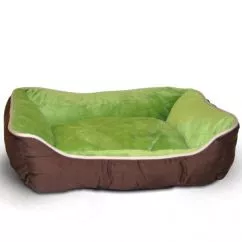 Лежак K&H самосогревающийся Self-Warming Lounge Sleeper для собак и кошек , Кофейно - зеленый , S (3161)