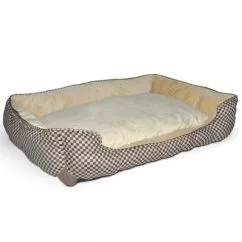 Лежак K&H Self-Warming Lounge Sleeper, що самозігрівається, для собак і котів , Коричневий , M (3164)