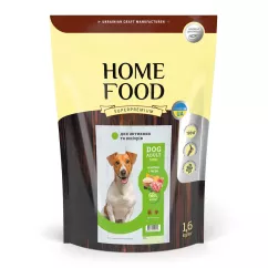 Сухий корм Home Food Dog Adult Mini для активних собак і юніорів «Ягнятина з рисом» 1,6кг (1047016)