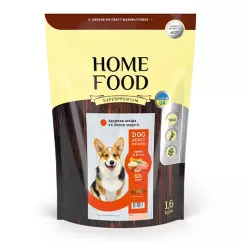 Сухий корм Home Food Dog Adult Medium здорова шкіра та блиск шерсті «Індичка та лосось» 1,6кг (1018016)