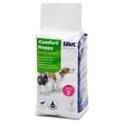 Памперси Savic Comfort Nappy САВІК КОМФОРТ НАДПІ для собак , T1 , 32-42 см, 12 шт/пак (3380)