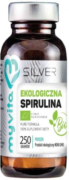 Пищевая добавка Myvita Silver Спирулина 100% Bio 250 капсул (5903021591234)