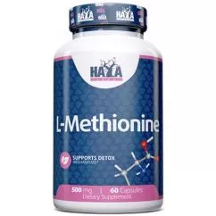 Метионин Haya Labs L-Methionine 500 mg 60 Caps (HY017)