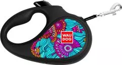 Повідець-рулетка для собак Collar WAUDOG R-leash, малюнок "Літо", L, до 50 кг, 5 м, світловідбиваюча стрічка (8126-0062-01)