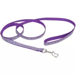 Повідець Coastal Lazer світловідбивний для собак, 1,6 см Х1, 2м , Фіолетова ромашка (46434_PDY04)