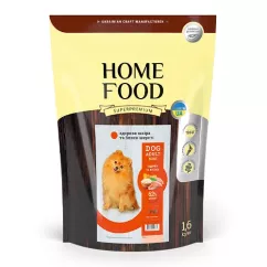Сухий корм Home Food Dog Adult Mini здорова шкіра та блиск шерсті «Індичка та лосось» 1,6кг (1017016)