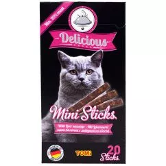 Лакомство TOMi Delicious Mini Sticks Liver Sausage ТОМИ ДЕЛЕЕ ЛИВЕРНАЯ КОЛБАСА для кошек , 0.04 кг (490730)