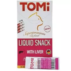 Ласощі TOMi Liquid Snack Liver&Biotin ТОМІ печінка З БІОТИНОМ рідкі для котів , 0.01 кг (490976)