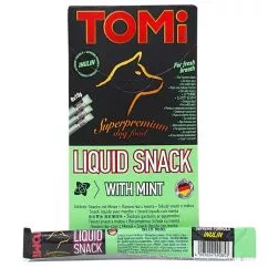 Лакомство TOMi Liquid Snack Mint&Inulin ТОМЫ МЯТА С ИНУЛИНОМ жидкие для собак , 0.015 кг (490983)