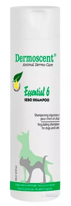 Лечебный шампунь для собак и кошек Dermoscent Essential 6 Sebo Shampoo 200 мл (3760098110476)