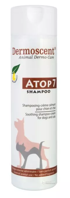 Шампунь-крем успокаивающий для кошек и собак Dermoscent Atop 7 Shampoo 200 мл (3760098110469)