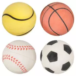 Мяч Flamingo SPONGEBALL SPORT спонжбол спорт игрушка для собак, резина, диаметр 6,3 см (501206)