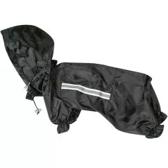 Комбинезон Flamingo RAINCOAT SAFETY защитная одежда для собак, черная, 26 см (510270)