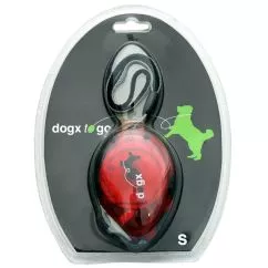 Поводок рулетка Flamingo Dogx2GO Belt Glassy S ФЛАМИНГО БЕЛТ ГЛАССЫ для собак до 12 кг, светоотражаю, 2 м, до 12 кг, Красный (513282)