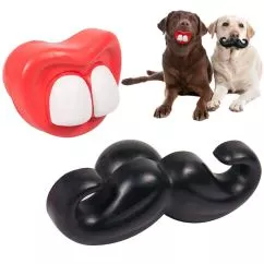 Игрушка Flamingo Toy Rubber Moustache/Mouth ФЛАМИНГО УСА/РОТ для собак, резина (514692)
