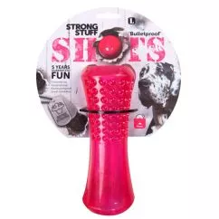 Игрушка Flamingo SHOTS STICK шотс аппорт суперпрочная для собак, резина, d 8х20 см (514870)
