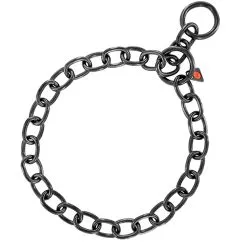 Нашийник Sprenger Long Link середня ланка для собак, 4 мм, чорна сталь , 63 см (51641_063_57)