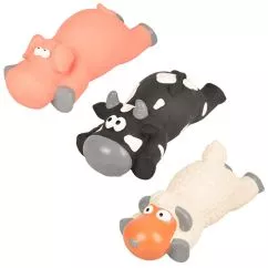 Игрушка Flamingo Sheep/Pig/Cow ФЛАМИНГО ОВЦА/ ПОРОСЕНОК/ КОРОВА для собак, латекс, длина - 20 см (517965)