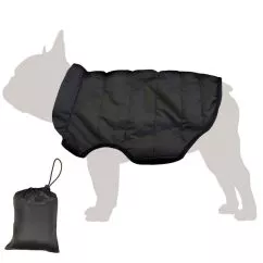 Попона Flamingo COAT EDEN защитная одежда для собак, Черная, 70 см (518322)
