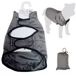 Попона Flamingo COAT EDEN защитная одежда для собак, Серая, 50 см (518327)