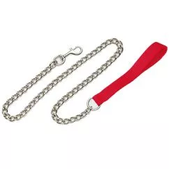 Повідець-ланцюжок Coastal Titan Chain Dog Leash КОСТАЛ для собак, тонкий , Червоний , 0,6 см x 1,2м (5502_RED04)