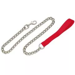 Повідець-ланцюжок Coastal Titan Chain Dog Leash КОСТАЛ для собак, середній , Червоний , 1см x 1,2м (5503_RED04)
