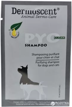 Очищувальний шампунь Dermoscent PYOclean Shampoo для кращого контролю шкірних інфекцій саше 20х15 мл (3760098110544)