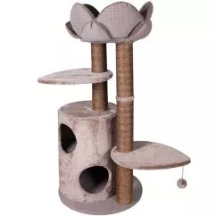 Комплекс Flamingo TREE+BASKET LOTUS лотос из драпак для кошек, 48х48х110 см (560206)