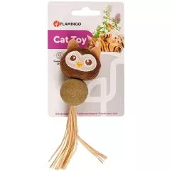 Іграшка Flamingo Catnip Owl ФЛАМІНГО СОВА з котячою м'ятою для котів , 14x4,5x3 см (560533)