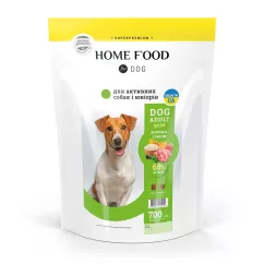 Сухой корм Home Food Dog Adult Mini для активных собак и юниоров "Ягнятина с рисом" 0,7кг (1047007)