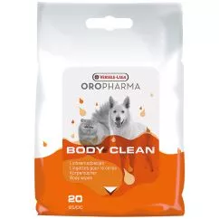 Очищаючі серветки Versele-Laga Oropharma Body Clean ВЕРСЕЛЕ ЛАГА БОДИ КЛИН для собак і котів (605738)