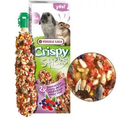 Ласощі VL Crispy Sticks ЛІСОВІ ФРУКТИ (Forest Fruit) для шиншил і кроликів, 2едх55г , 0.11 кг (620625)