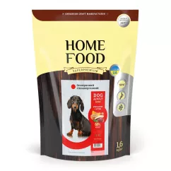 Сухий корм Home Food Dog Adult Mini беззерновий гіпоалергенний  «М'ясо качки з нутом» 1,6кг (1037016)