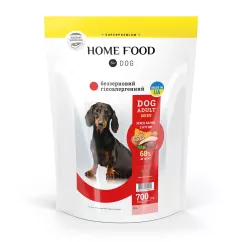 Сухой корм Home Food Dog Adult Mini беззерновой гипоаллергенный "Мясо утки с нутом" 0,7кг (1037007)