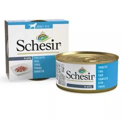 Влажный корм Schesir ТУНЕЦ (Tuna) консервы для собак, банка, 0.15 кг (712530)