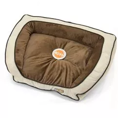 Лежак K&H Bolster Couch для собак , кавовий/жовто-коричневий , S (7311)
