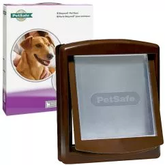 Дверцята PetSafe Staywell Original ПЕТСЕЙФ СТЕЙВЕЛ ОРІГІНАЛ для котів та собак середніх порід, до 18 кг, Коричневий , 352х294 мм (755)