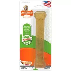 Жувальна іграшка Nylabone FlexiChew Giant НІЛАБОН ФЛЕКСІ ЧИЮ кістка для собак до 23 кг з помірним , Курка (77818)