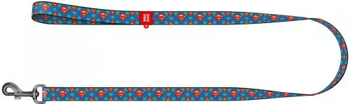 Повідець для собак нейлоновий Collar WAUDOG Nylon, малюнок "Супермен Лого", M, Ш 20 мм, Дов 122 см (0120-2006) - фото №2