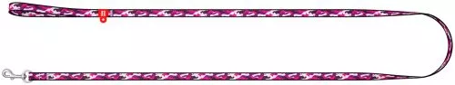 Повідець для собак нейлоновий Collar WAUDOG Nylon, малюнок "Рожевий камо", XS, Ш 10 мм, Дов 122 см (5242) - фото №2